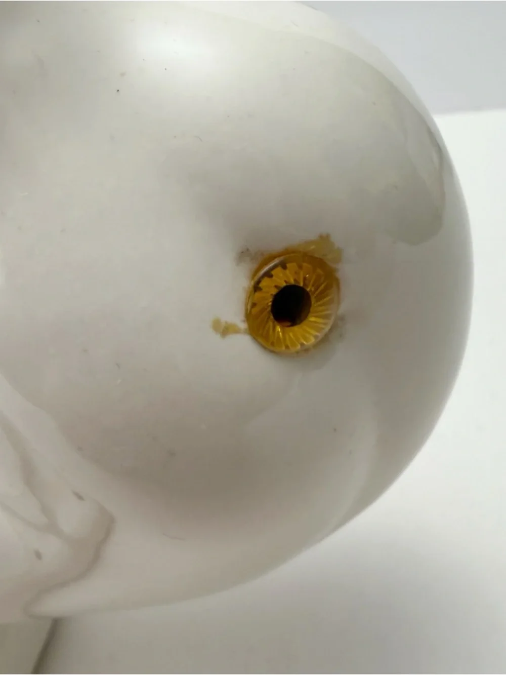 Vintage White Ceramic Duck Head Wall Mount Hook Apron Towel Holder